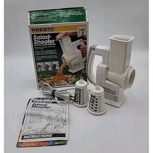 Presto Salad Shooter 02910 Electric Slicer Shredder w/Manual Tested